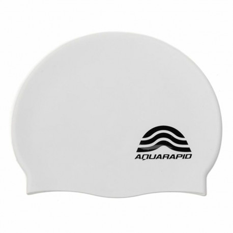 Swimming Cap Aquarapid Cuffia White Silicone