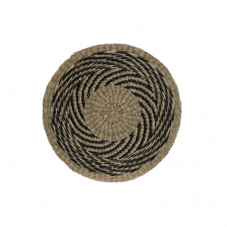 Lauamatt DKD Home Decor Must Naturaalne 38 x 38 x 1 cm