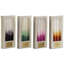 Candles DKD Home Decor Bicoloured 2 x 2 x 25 cm 2 x 2 x 20 cm (4 Pieces) (4 Units)