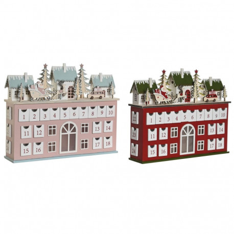 Advendikalender DKD Home Decor Puit 37,5 x 8,5 x 31 cm (2 Ühikut)