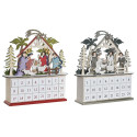 Advent Calendar DKD Home Decor Wood 34 x 8,5 x 36,5 cm (2 Units)
