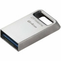 USB-pulk Kingston DataTraveler Micro 64 GB Must Hõbedane
