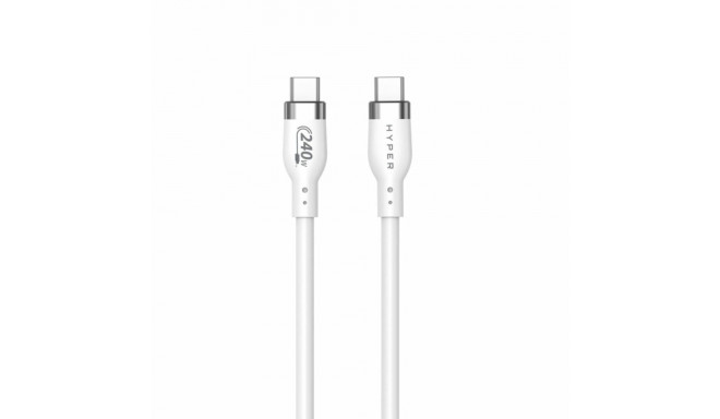 USB-C Cable Hyper HJ4002WHGL White 2 m