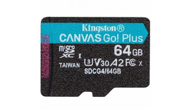 Memory Card Micro SDXC Kingston CANVAS Select Plus 64 GB