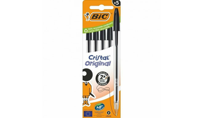 Biro pastapliiatsite komplekt Bic Cristal Original 516345 Must