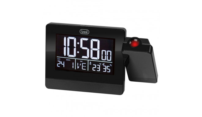 Table clock Trevi 0088400 Black (1 Unit)