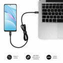 USB-C to USB-C Cable Subblim SUBCAB-C06001 1 m Black