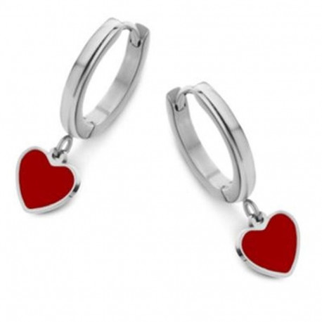 Ladies' Earrings CO88 Collection 8CE-70102 Silver Red