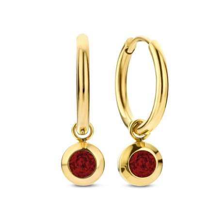 Ladies' Earrings CO88 Collection 8CE-70484 Golden Red
