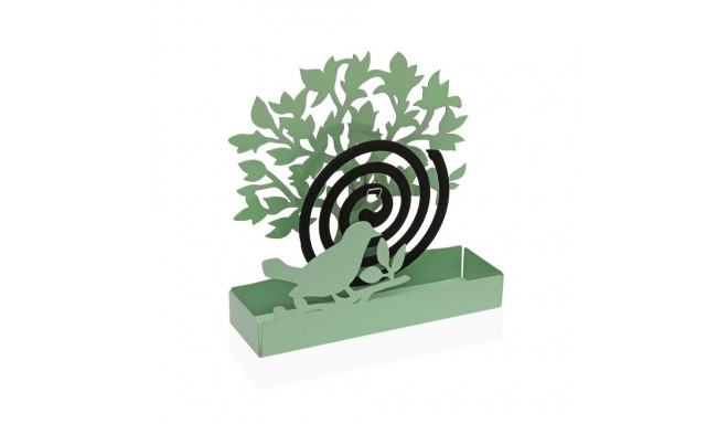 Support for mosquito coils Versa Green Metal 5 x 17 x 17 cm Tree