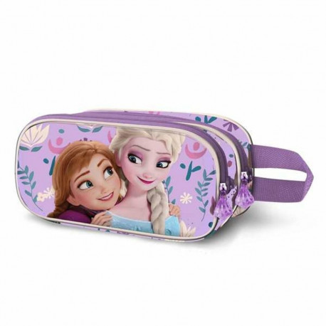 Kahe tõmblukuga pliiatsikarp Frozen 3D