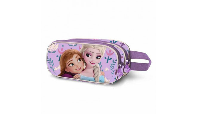 Kahe tõmblukuga pliiatsikarp Frozen 3D