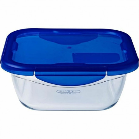 Toidu säilitusksrp Pyrex Sinine Läbipaistev 800 ml (2 Ühikut)