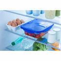 Food Preservation Container Pyrex Blue Transparent Rectangular