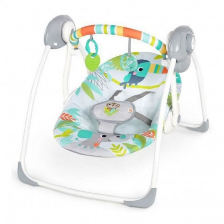 Kiiktool Ingenuity Compact portable swing Mitmevärviline loomad