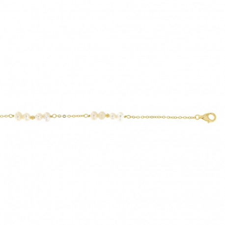 Ladies' Bracelet New Bling 9NB-PRL13B Golden
