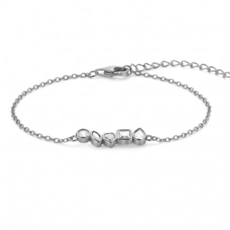 Naiste Käevõru New Bling 9NB-1571 Hõbedane