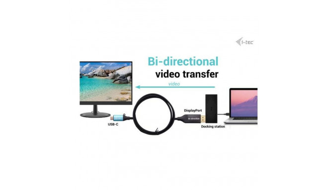 USB-kaabel i-Tec C31CBLDP8KBIDIR Must