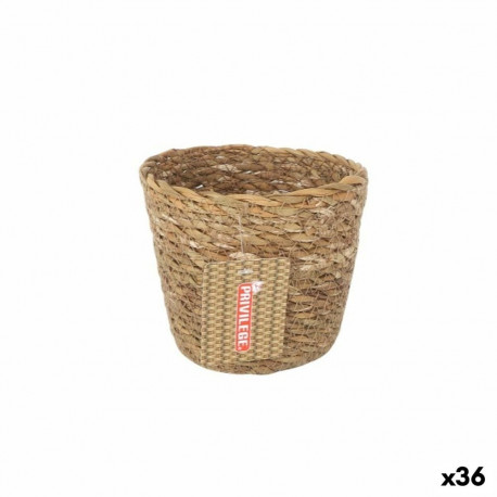Multi-purpose basket Privilege   Brown wicker Circular ø 12 x 11 cm (36 Units)