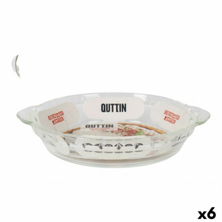 Serving Platter Quttin Quttin Glass 23,9 x 20,4 x 4,4 cm (6 Units)
