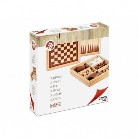 3 lauamängu komplekt Cayro