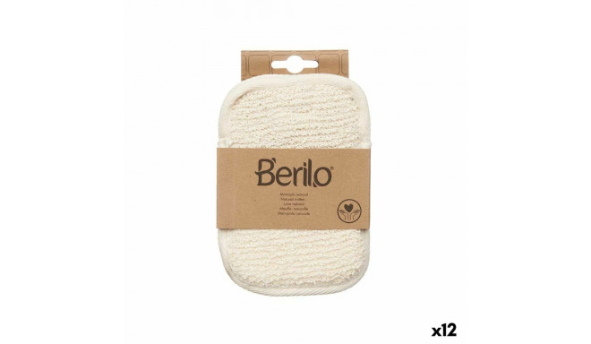 Exfoliating Mitt Berilo B7081-5 B7081-5 White Beige (12 Units)