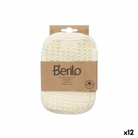 Exfoliating Mitt Berilo B7083-5 B7083-5 White Beige (12 Units)