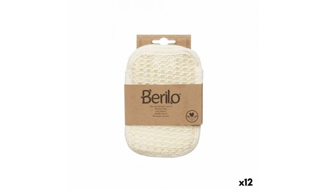 Exfoliating Mitt Berilo B7083-5 B7083-5 White Beige (12 Units)