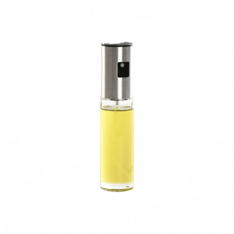 Boca za Ulje Home ESPRIT Läbipaistev Roostevaba teras Kristall 100 ml 4 x 4 x 18,3 cm