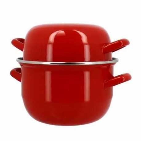 Pott Menastyl Must glasuuriga kaetud emaileeritud teras