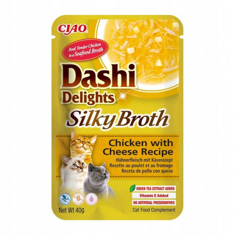 Snack for Cats Inaba Dashi Delights Silky Broth Chicken with Cheese Kana 40 g