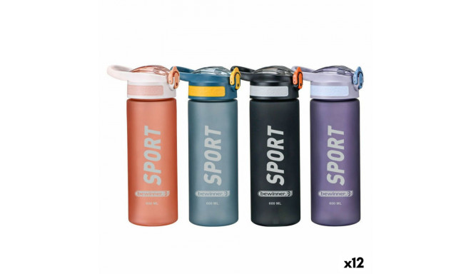 Water bottle Bewinner 600 ml (12 Units)
