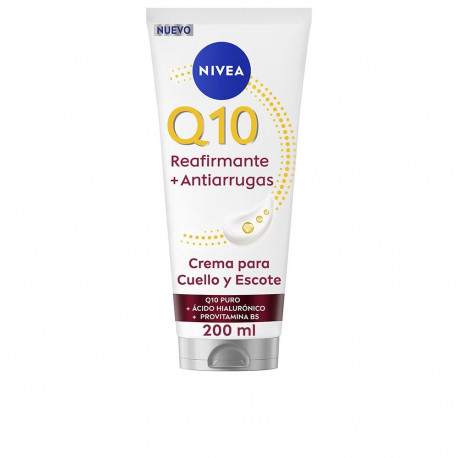 NIVEA Q10+ REAFIRMANTE crema antiarrugas cuello y escote 200 ml