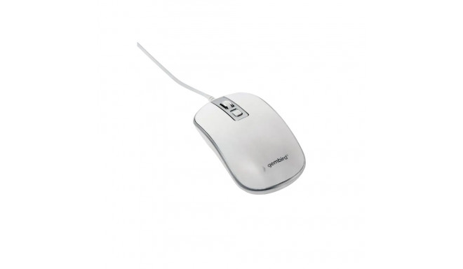 Gembird MUS-4B-06-WS Optical WIred Mouse / white