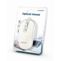 Gembird MUS-4B-06-WS Optical WIred Mouse / white