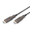 DIGITUS HDMI AOC hübriid klaaskiudkaabel 4K eemaldatav 10m must