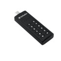 Verbatim Keypad Secure - USB-C Drive with Password Protection and AES-256 HW encryption to protect y