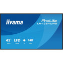 iiyama LH4364UHS-B1AG digitaalne reklaamekraan 109,2 cm (43") LED Wi-Fi 500 cd/m² 4K Ultra HD must A