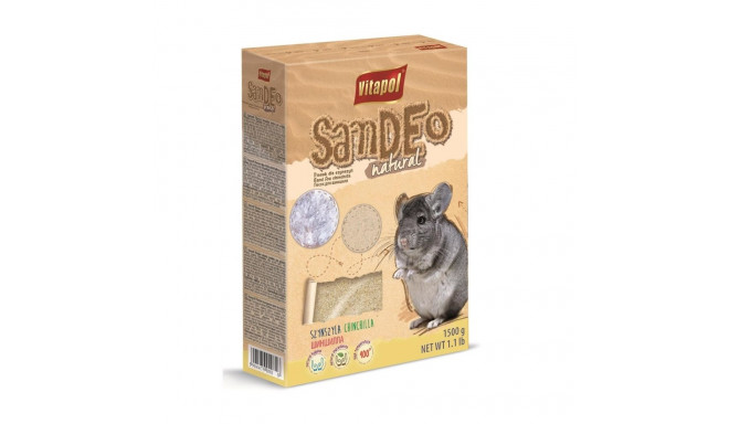 VITAPOL Sandeo naturaalne tšintšiljade liiv – 1.5kg