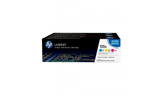 HP 125A 3-pack originaal LaserJet toonerkassetid tsüaan/magenta/kollane