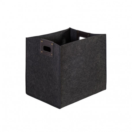 Basket MAX FELT-2, 36x28xH35cm, dark grey