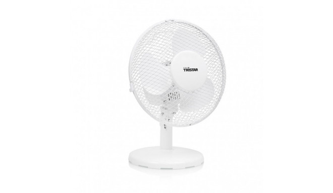 Tristar Desk fan VE-5721 Diameter 23 cm, White, Number of speeds 2, 30 W, Oscillation
