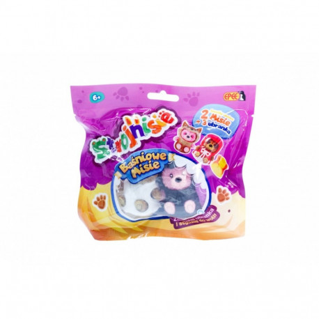 Figurki strojnisie - baśniowe misie - 2-pack aniołek+diabeł+fioletowa sukienka księżniczki