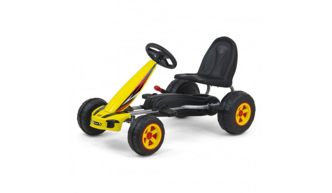 Gokart na pedały viper yellow