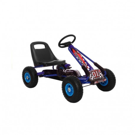 Gokart Niebieski A-15 Pompowane Koła
