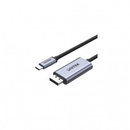 UNITEK V1409A cable gender changer USB-C DisplayPort Black, Grey