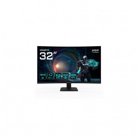 GIGABYTE GS32QCA 31.5" QHD Curved Gaming Monitor - 2560 x 1440, 180Hz, 1ms, 250 cd/m², FreeSync
