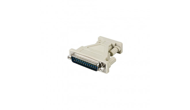 Deltaco DEL-85 cable gender changer DB9 DB25 White