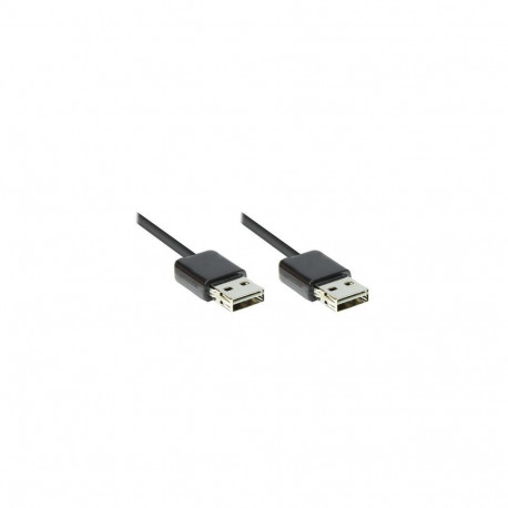 Alcasa 2212-EU030 USB cable USB 2.0 3 m USB A Black