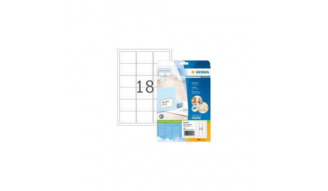 HERMA Address labels Premium A4 63.5x46.6 mm white paper matt 450 pcs.
